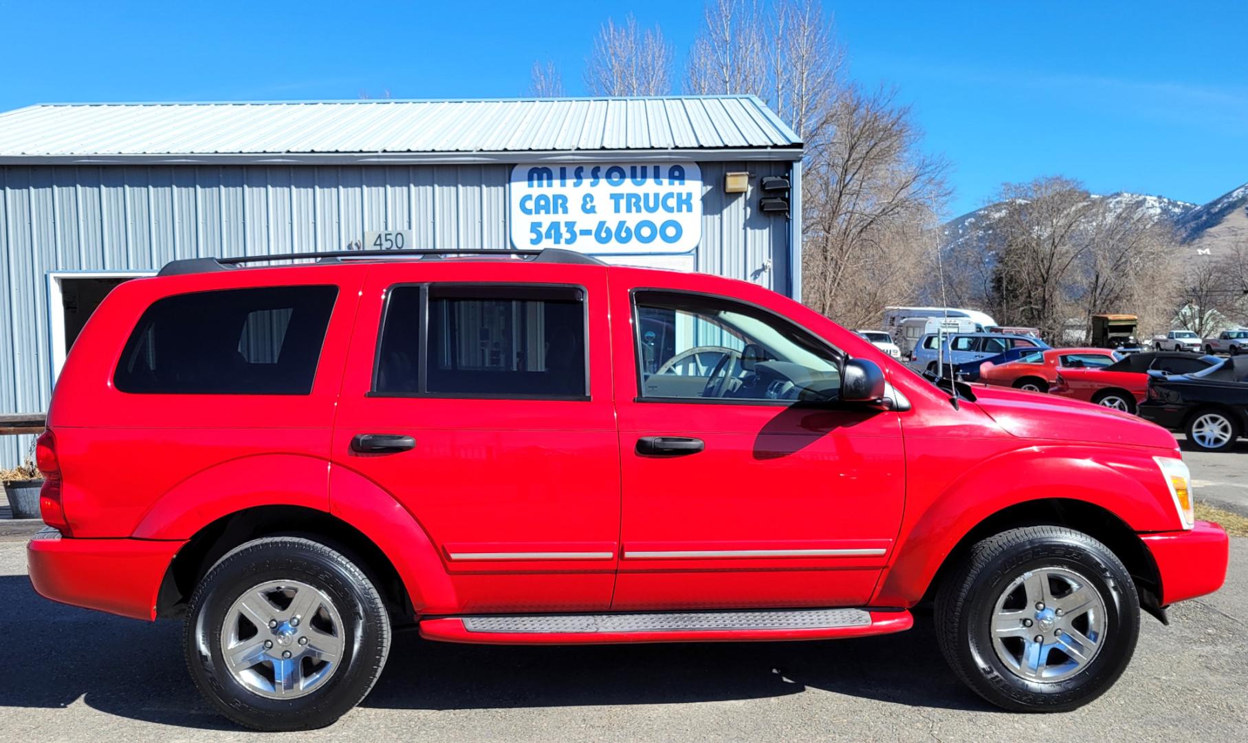 2004 Red /Tan Dodge Durango Limited (1D4HB58D34F) with an 5.7L V8 engine, 5 Speed Auto transmission, located at 450 N Russell, Missoula, MT, 59801, (406) 543-6600, 46.874496, -114.017433 - Photo#6